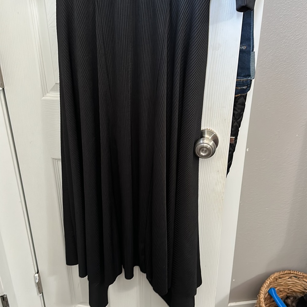 Thick Free People Ribbed Long Sleeve Black Dress - Picture 10 of 16